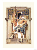Scotsman with Drum and Flag Prints