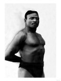 Bodybuilder's Shadowed Torso Print