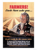 Farmers! Uncle Sam Asks You Prints by Jerome Rogen