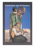 Visitez la Tunisie: Visit Tunisia Poster par Jacques de la Neziere