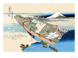 House Boat Posters par Katsushika Hokusai