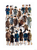 Little Boys Modeling Garments Posters