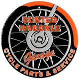 Busted Knuckle Garage Plakietka emaliowana