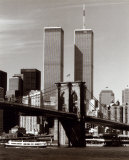 World Trade Center and Brooklyn Bridge Plakater af Walter Gritsik World Trade Center and Brooklyn Bridge Plakater af Walter Gritsik