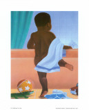 Bath Time Boy Poster von Stanley Morgan