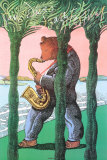 San Diego Jazz Festival Collectable Print by Milton Glaser