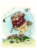 Full Swing- The Golfer Giclee Print by Gary Patterson