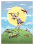 Trou en un reproduction procédé giclée par Gary Patterson