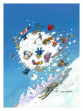 Snowballing reproduction procédé giclée par Gary Patterson