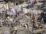 Laundry, Bombay, India Fotografie-Druck von Robert Harding