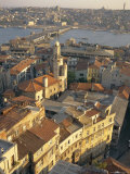 The Beyoglu Area of the City and a Road Bridge Over the Bosphorus, Istanbul, Turkey Photographic Print by Ken Gillham