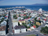 View Over the City, Reykjavik, Iceland, Polar Regions Photographic Print by David Lomax