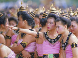 Annual Loy Krathong Festival in Sukhothai, Thailand Photographic Print by Alain Evrard