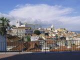 Miradouro Santa Luzia (Largo De Santa Luzia) Above Hill of Alfama Neighbourhood, Lisbon, Portugal Photographic Print by Alain Evrard