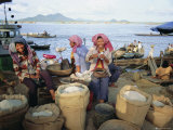 Rice Sellers, Cambodia, Indochina, Asia Photographic Print by Tim Hall