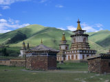 Red Sect Buddhist Monastery, Archon, Baima, Qinghai Province, China, Asia Photographic Print by Occidor Ltd