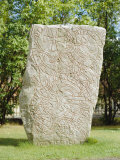 Rune Stone in the Grounds of Uppsala Cathedral, Sweden, Scandinavia Photographic Print by Richard Ashworth