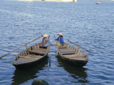 Two Women in Boats, Danang, Vietnam, Indochina, Southeast Asia, Asia Photographic Print by Sybil Sassoon Two Women in Boats, Danang, Vietnam, Indochina, Southeast Asia, Asia Photographic Print by Sybil Sassoon