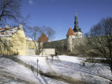 The Old Town in Winter, Tallinn, Unesco World Heritage Site, Estonia, Baltic States, Europe Photographic Print by Gavin Hellier