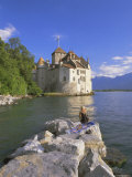 Chateau Chillon, Lake Geneva (Lac Leman), Switzerland, Europe Photographic Print by Gavin Hellier