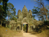 The Entrance Gate to Angkor Thom, Angkor, Siem Reap, Cambodia Photographic Print by Maurice Joseph