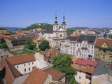 Rooftops and St. Michael's Church, Brno, Czech Republic, Europe Photographic Print by Gavin Hellier
