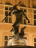 The Neptune Fountain, Dlugi Targ (Long Market), Gdansk, Pomerania, Poland, Europe Photographic Print by Gavin Hellier