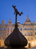 Dlugi Targ (Long Market), Lined with Medieval Houses, Gdansk, Pomerania, Poland, Europe Photographic Print by Gavin Hellier