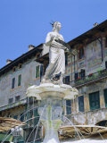 Fountain in Piazza Delle Erbe, Verona, Veneto, Italy, Europe Photographic Print by Gavin Hellier