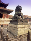 Lion Statue, Forbidden City, Beijing, China, Asia Photographic Print by Gavin Hellier