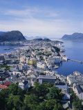 View from Aksla Over Alesund, Romsdal, Norway, Scandinavia, Europe Photographic Print by Geoff Renner