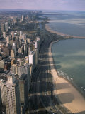 View North Along Shore of Lake Michigan from John Hancock Center, Chicago, Illinois, USA Photographic Print by Jenny Pate