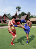 Thai Boxers, the Rose Garden, Bangkok, Thailand, Southeast Asia, Asia Photographic Print by Gavin Hellier Thai Boxers, the Rose Garden, Bangkok, Thailand, Southeast Asia, Asia Photographic Print by Gavin Hellier