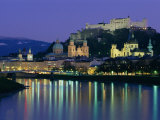 Kollegienkirche, Cathedral and Hohensalzburg Fortress, Salzburg, Austria, Europe Photographic Print by Gavin Hellier