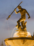 The Neptune Fountain, Dlugi Targ (Long Market), Gdansk, Pomerania, Poland, Europe Photographic Print by Gavin Hellier