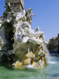 Fontana Dei Quattro Fiumi (Four Rivers Fountain), Piazza Navona, Rome, Lazio, Italy, Europe Photographic Print by Gavin Hellier