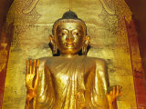Standing Buddha Statue, Ananda Pahto Temple, Bagan (Pagan), Myanmar (Burma), Asia Photographic Print by Gavin Hellier