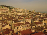 High View of the City Center, Lisbon, Portugal, Europe Photographic Print by Gavin Hellier