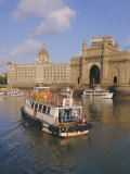 The Gateway to India and the Taj Mahal Hotel, Mumbai (Bombay), India Photographic Print by Charles Bowman