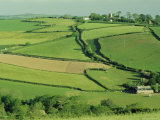Fields and Farms Near Fowey, Cornwall, England, UK Photographic Print by Lee Frost