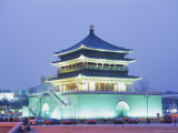 Drum Tower, Xi'An, Shanxi, China, Asia Photographic Print by Charles Bowman