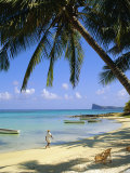 Beach, Cap Malheureux, Mauritius Photographic Print by G Richardson
