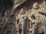 Longmen Buddhist Caves, Luoyang, Hunan Province, China, Asia Photographic Print by Jane Sweeney
