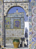 Terrace of the Palais d'Orient, Tunis, Tunisia, North Africa, Africa Photographie par Charles Bowman
