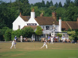 Village Green Cricket, Tilford, Surrey, England, UK Photographic Print by Rolf Richardson