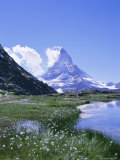 Riffelsee and the Matterhorn (4478M), Valais (Wallis), Swiss Alps, Swiss Alps, Switzerland, Europe Photographie par Hans Peter Merten