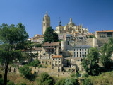 Houses and the Cathedral from the South of the City of Segovia, Castilla Y Leon, Spain Photographic Print by Ruth Tomlinson