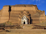 Mingun Pagoda, Gigantic and Unfinished, Mingun, Myanmar, Asia Photographic Print by Upperhall Ltd