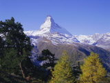 The Matterhorn Mountain 4478M), Valais (Wallis), Swiss Alps, Switzerland, Europe Photographie par Hans Peter Merten
