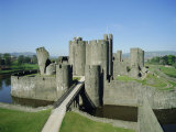 Caerphilly Castle, Glamorgan, Wales, UK, Europe Photographie par Adina Tovy